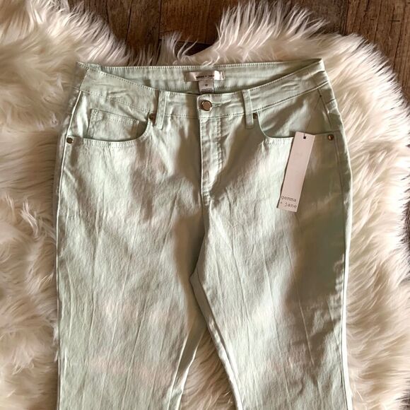 Gemma + Jane Soft Mint Tie Dye Bell Bottom Jeans - Picture 2 of 9
